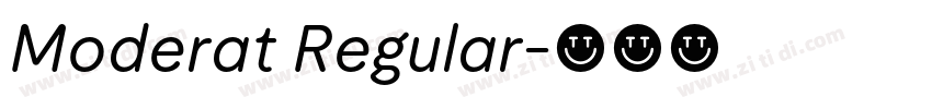 Moderat Regular字体转换